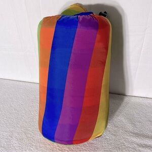 Vintage Rainbow Striped Sleeping Bag